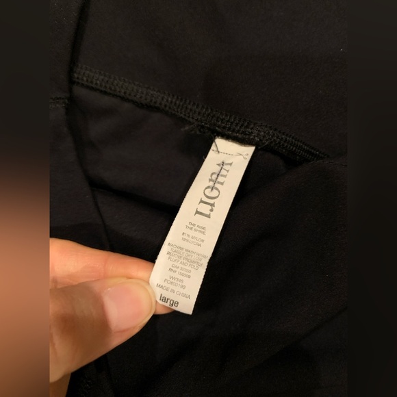 VUORI Racer High Rise Legging Black-Grey Size L - Picture 5 of 12